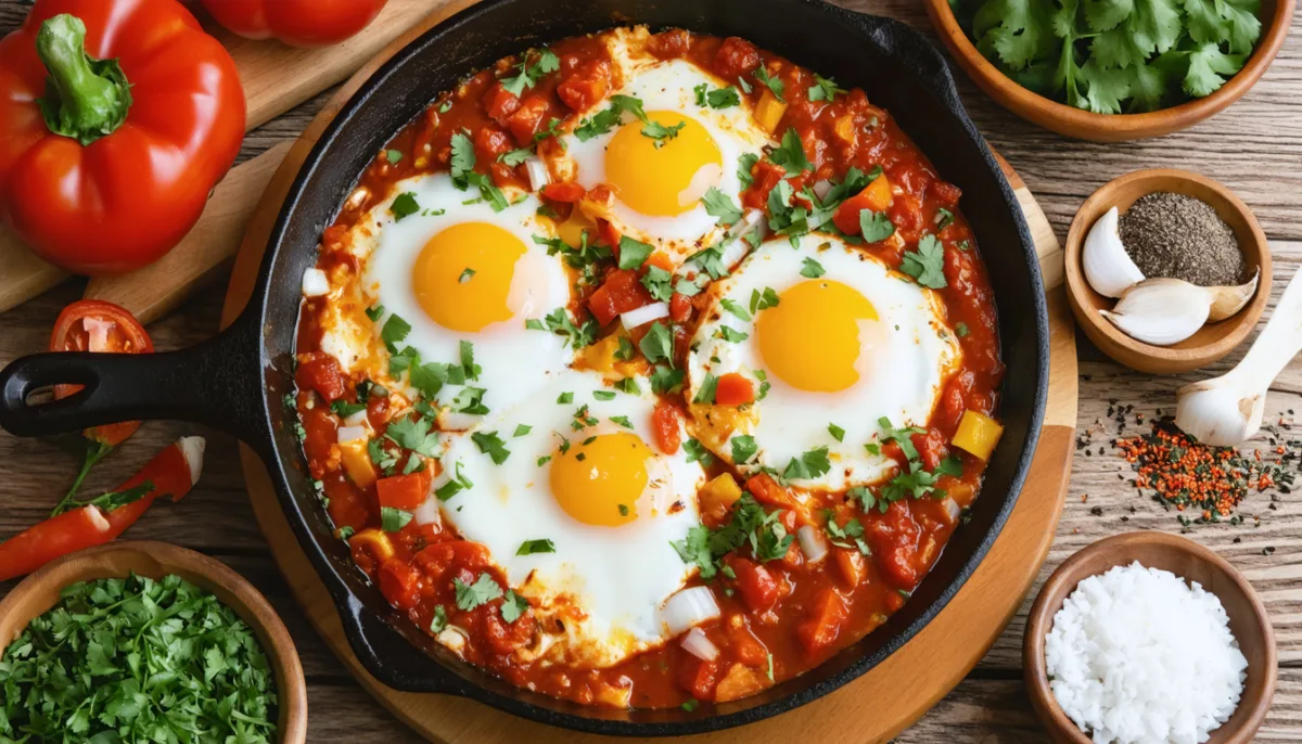 découvrez une recette rapide et savoureuse de chakchouka, idéale pour un repas gourmand prêt en seulement 20 minutes. facile à préparer, elle ravira vos papilles à chaque bouchée.