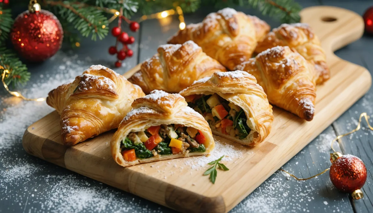 découvrez nos feuilletés de noël faciles à préparer avec une pâte magique et trois garnitures savoureuses. un apéritif croustillant et gourmand, parfait pour partager sans stress pendant les fêtes.