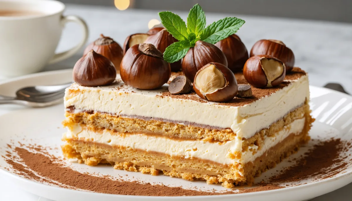 découvrez mon avis sur ce tiramisu à la crème de marrons, noté 4,7/5, une délicieuse explosion de saveurs qui ravira vos papilles à chaque bouchée.