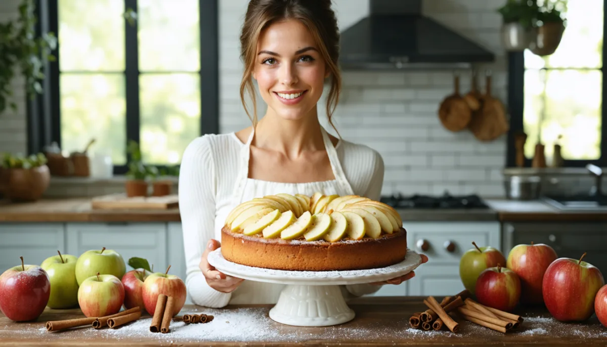 découvrez la recette secrète de julie andrieu pour un gâteau aux pommes extraordinairement savoureux, bien plus gourmand qu'une tarte classique.