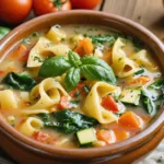 « Cette soupe italienne réchauffe l’hiver : le secret des pâtes et légumes sublimés »