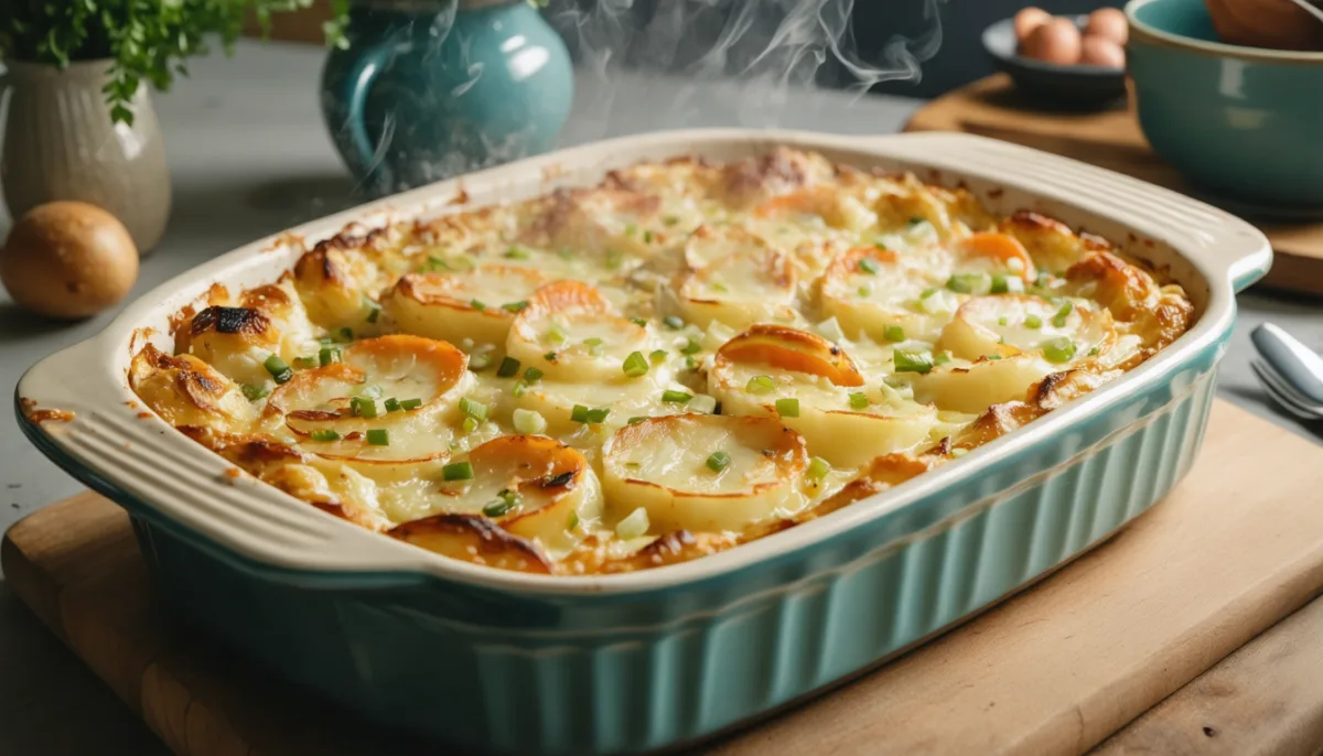 découvrez notre gratin fondant de pommes de terre, poireaux et carottes, une recette simple et gourmande, idéale pour des repas quotidiens savoureux et parfaitement dorés.