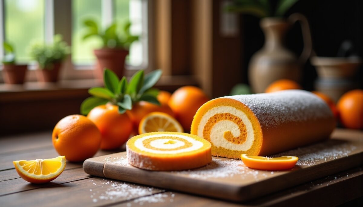 Torta de l'orange : découvrez le roulé portugais moelleux prêt en seulement 15 minutes